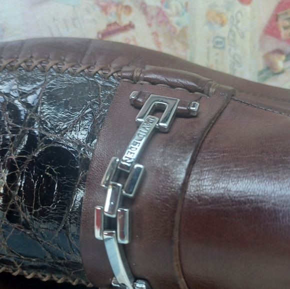 David Eden brown handmade leather loafers 11.5 - Picture 5 of 5